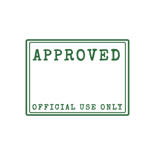 Approved Stamp template
