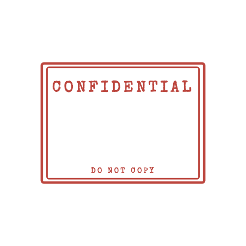 Confidential Stamp template